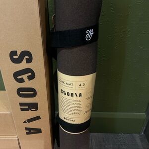 Grey & Tan Cork Yoga Mat